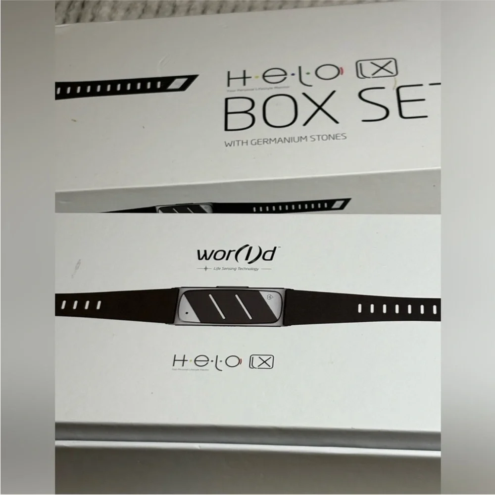 Helo Box wellness band Set with‎ Germanium Stones & 5 bands